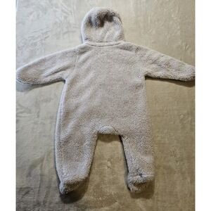 Baby Teddy Bear Fleece Bunting Pram Suit Tan 50/52 0–3M Hooded Footed